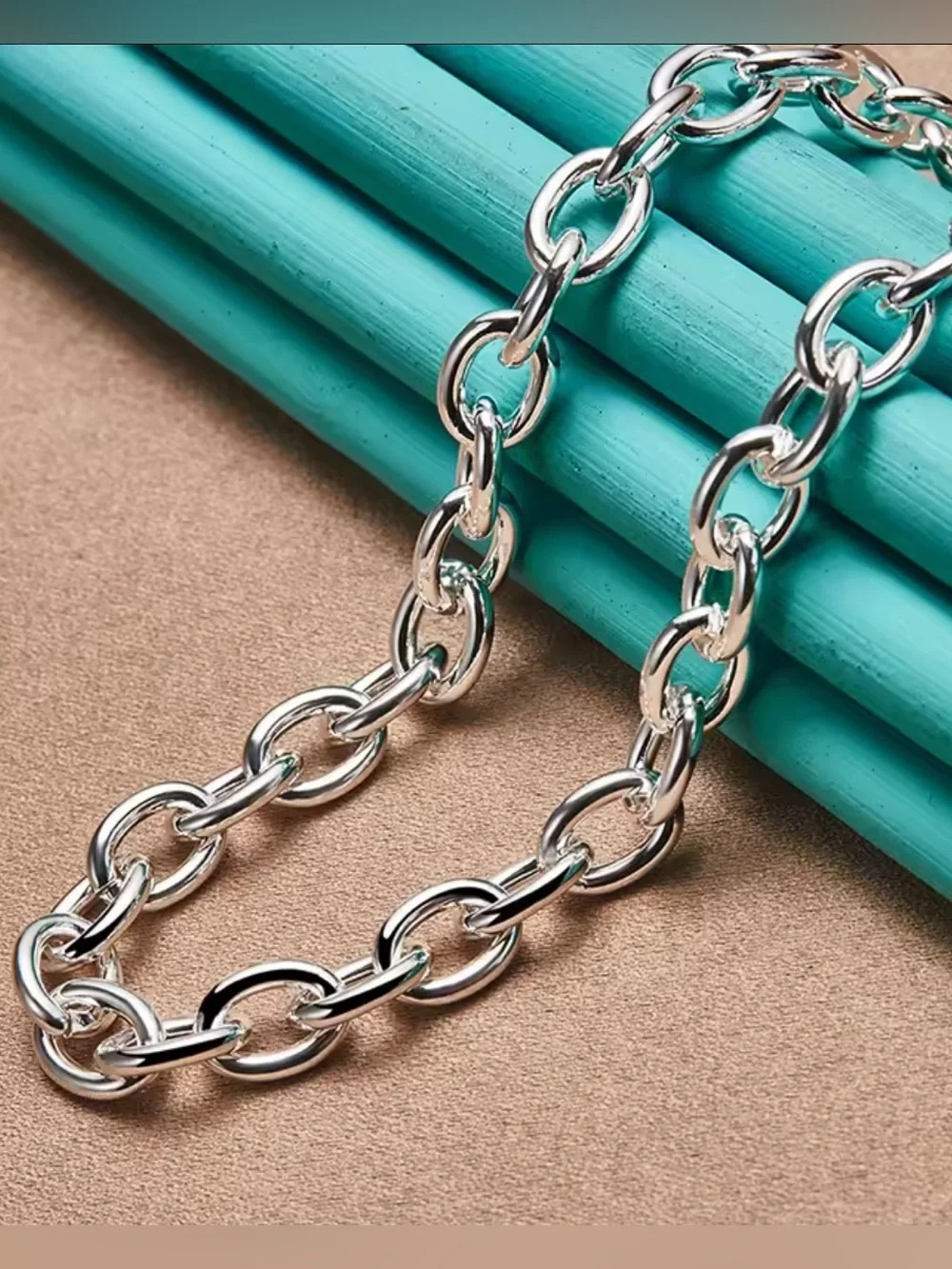 Silver Link Toggle Necklace